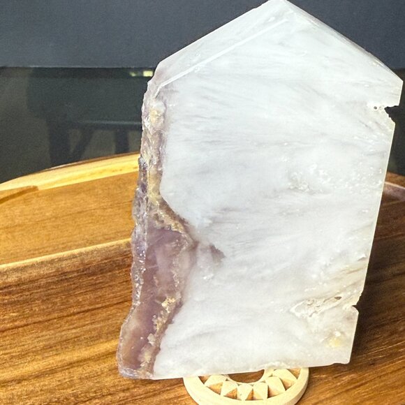 Fluorite Slab Pyrite Inclusions Feathered Display Stone Slice Natural Raw - C - Picture 11 of 16